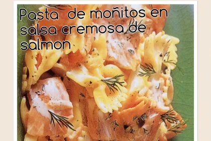 Pasta de bonitos en salsa cremosa de Salmon 18 Pasta de bonitos en salsa cremosa de Salmon