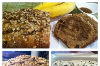 Panque de Platano y Avena