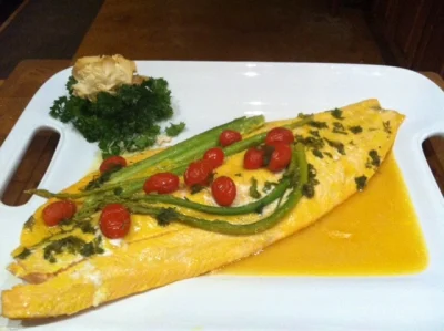Salmon al horno con ajo y Mostaza Dijon 8 Salmon al horno con ajo y Mostaza Dijon