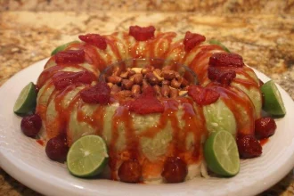 Rosca de Jicama y Pepino