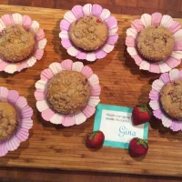 Muffins de Fresa, Platano rellenos de Queso