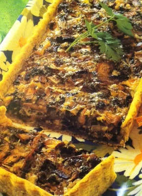 Quiche de champiñones