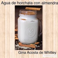 Agua de Horchata con Almendra 20 Agua de Horchata con Almendra Servida
