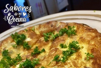 Tortilla de Papa con Camarón