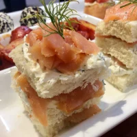Canapes de Salmón