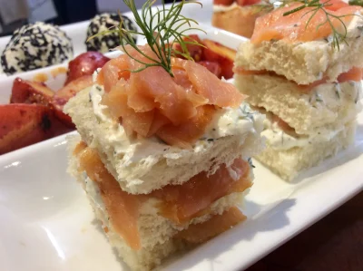 Canapes de Salmón