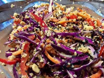 Ensalada de Repollo Oriental