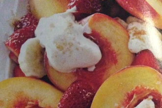 Duraznos con crema