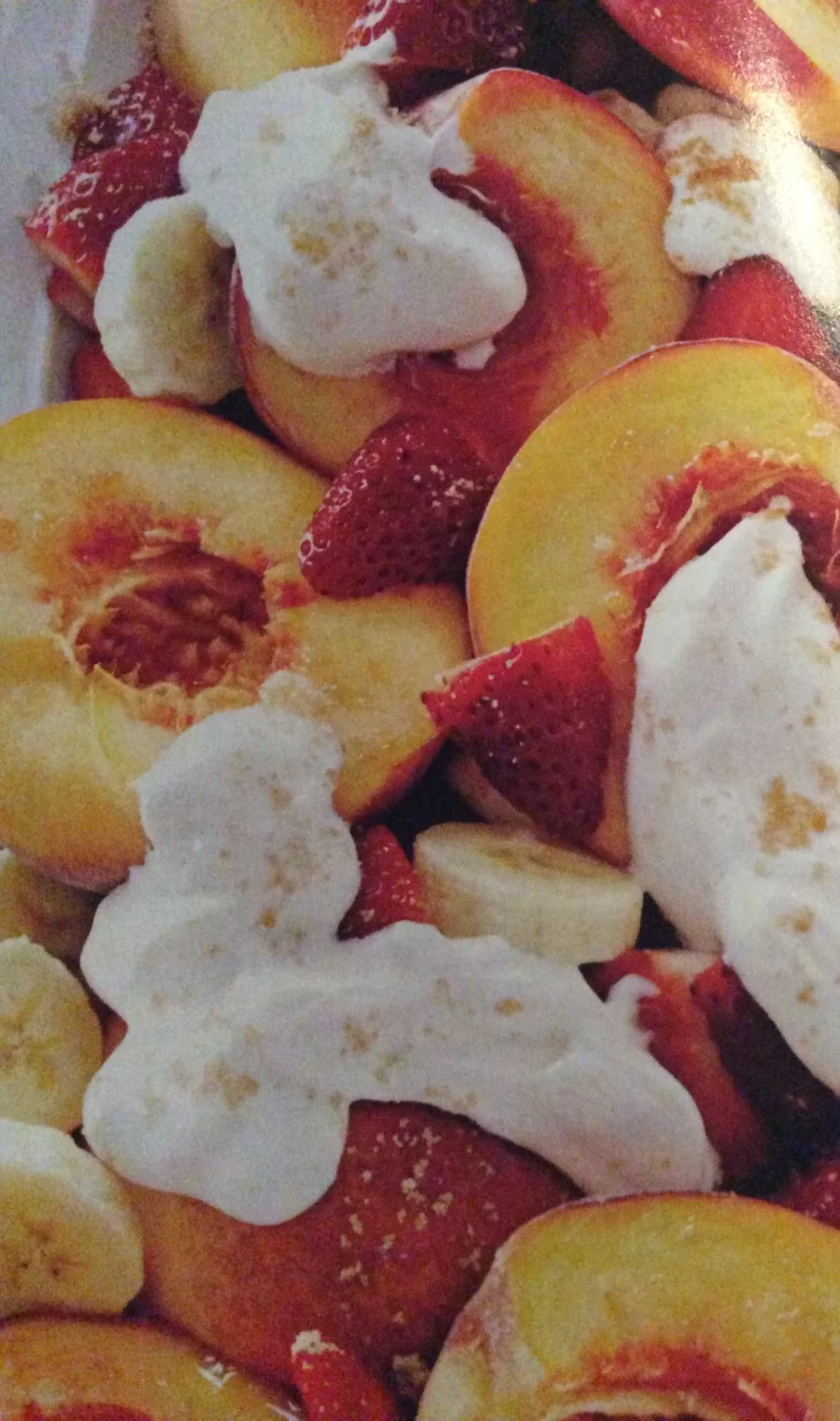 Duraznos con crema