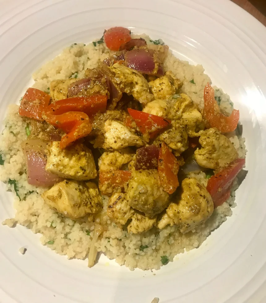 Couscous con Pollo estilo mediterráneo