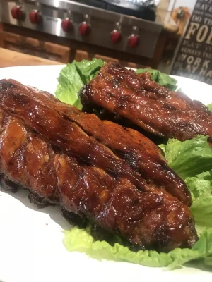 Costillas a la miel y soya 8 Costillas a la miel y soya