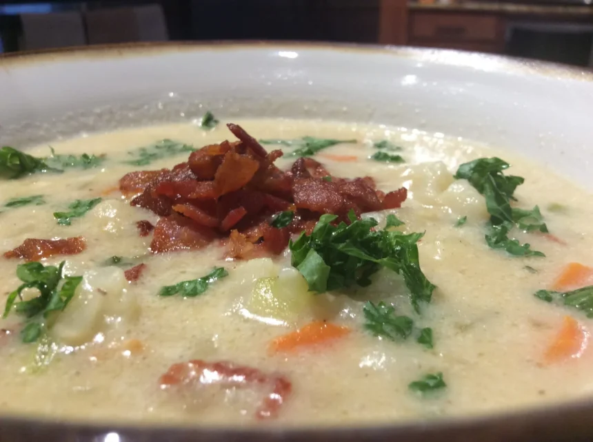 Sopa Cremosa de Coliflor