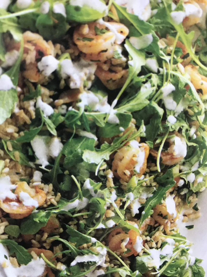 Ensalada de Arugula con Camarón