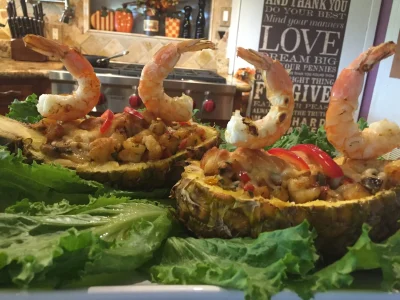 Piña Rellena Estilo Huatulco 8 Piña Rellena Estilo Huatulco