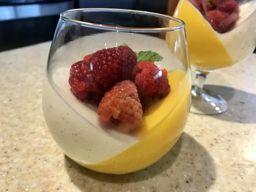 Pannacotta con Mango 1 Imagen