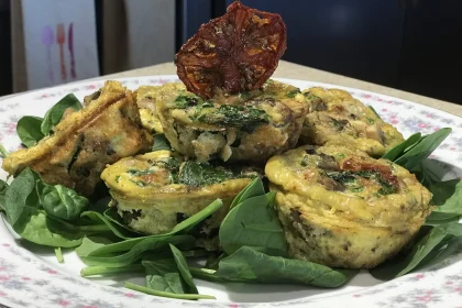 Bollitos de espinaca y champiñones