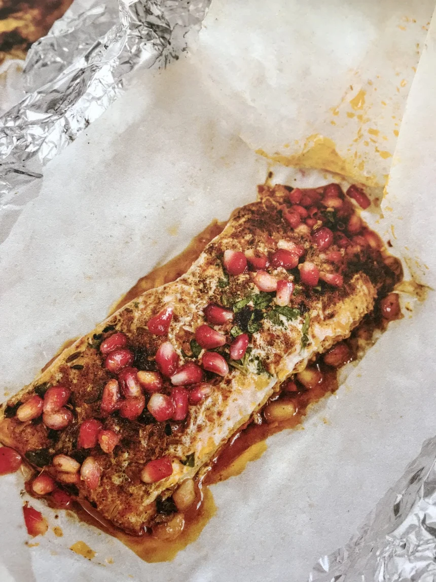 Salmón empapelado estilo Mediterráneo