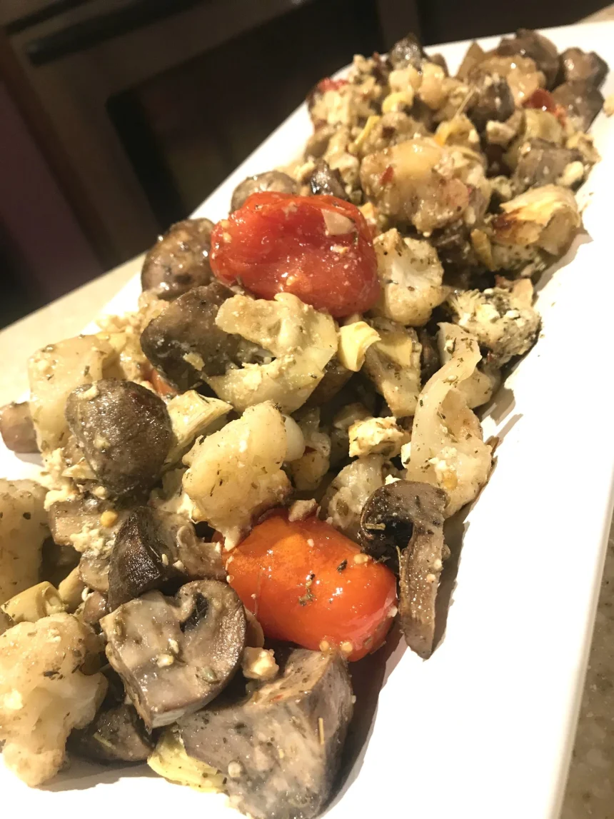Verduras Mediterráneas para la cena de navidad