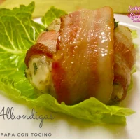 Albondigas de Papa con Tocino