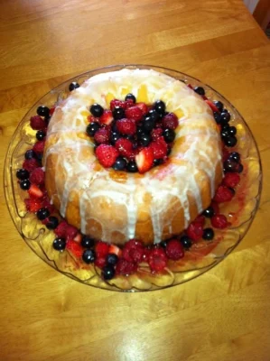 Pastel de crema acida con frutos rojos 8 Pastel de crema acida con frutos rojos