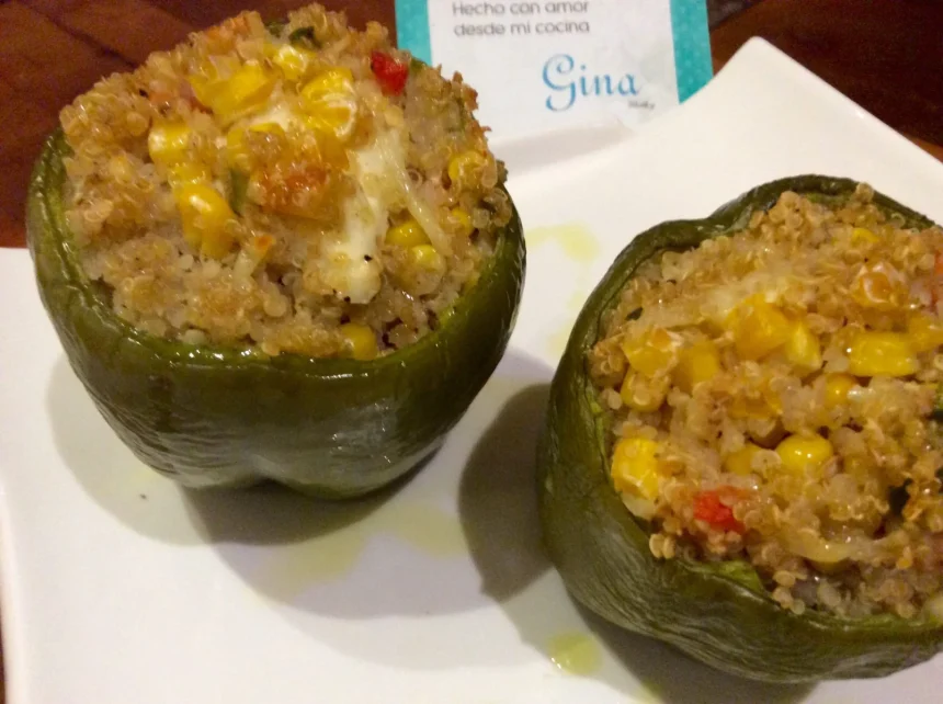 Pimientos rellenos de Quinoa