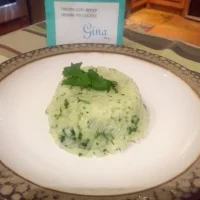 Arroz al cilantro con limon