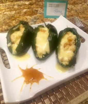 Chiles rellenos de camarón con queso 8 Chiles rellenos de camarón con queso
