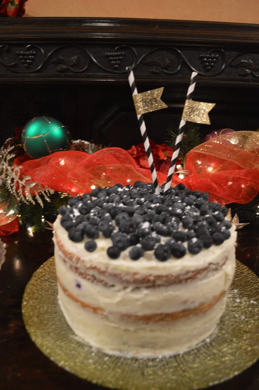 Pastel de Blueberrys con Lavanda