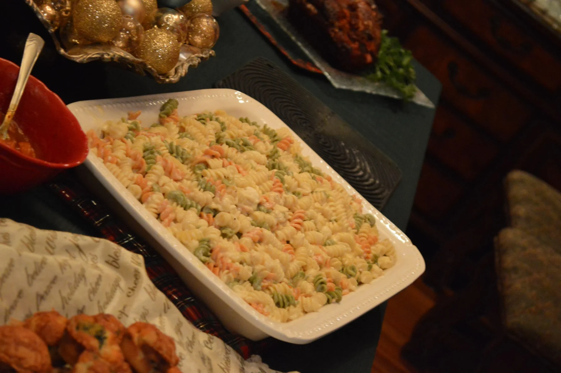 Rottini with 4 cheeses 15 Four Cheese Rottini Plate with Parsley Decoration