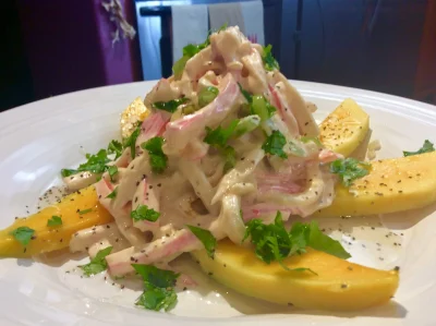 Ensalada de Surimi con Mango