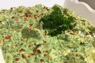 Tortellini con espinacas