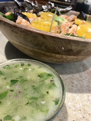 Ensalada con camarón y naranja 8 Ensalada con camarón y naranja