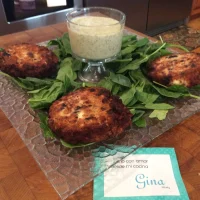 Tortitas de Salmon Mediterraneas