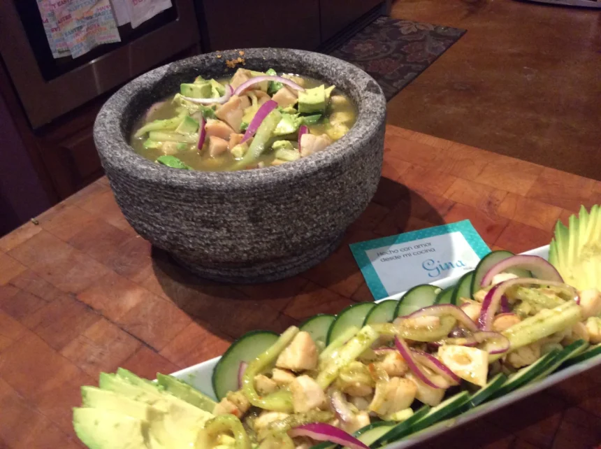 Aguachile de Callo de Hacha