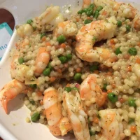 Ensalada de Couscous Israeli y Camarones