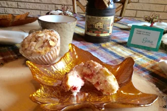 Muffins de Queso con fresas