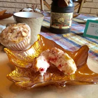 Muffins de Queso con fresas