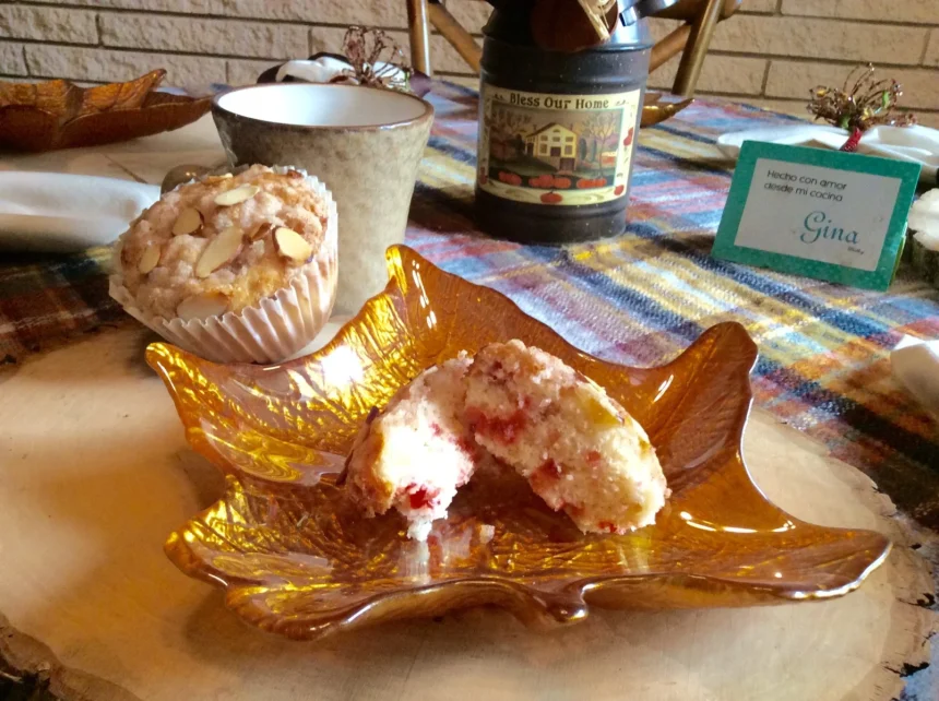 Muffins de Queso con fresas