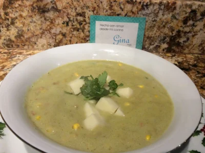 Crema de calabacitas y elote 2 Crema de calabacitas y elote