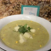 Crema de calabacitas y elote
