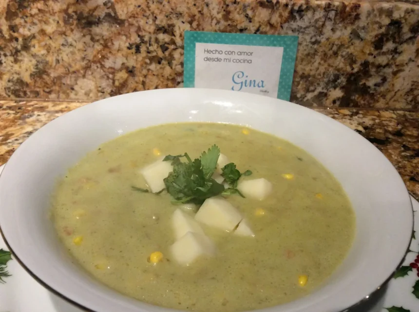Crema de calabacitas y elote