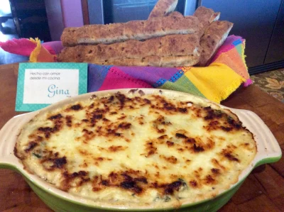 Dip de Alcachofas y Espinacas 2 Dip de Alcachofas y Espinacas