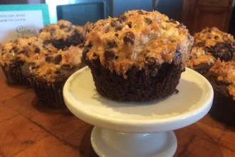 Brownies con macarrones con Coco