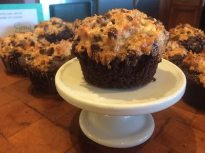 Brownies con macarrones con Coco