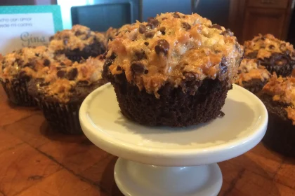 Brownies con macarrones con Coco
