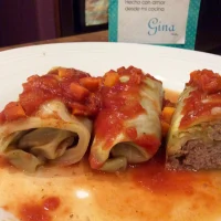 Rollitos de Col rellenos al eneldo