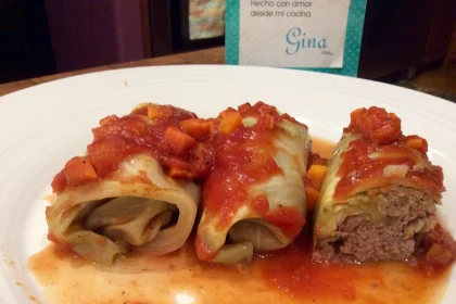 Rollitos de Col rellenos al eneldo