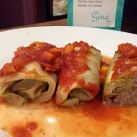 Rollitos de Col rellenos al eneldo