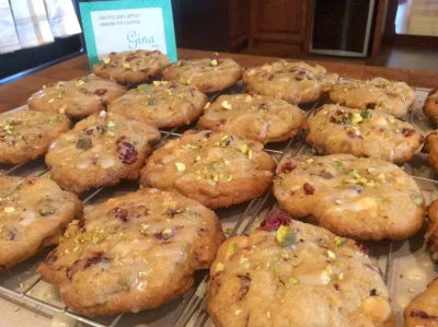 Galletas de chocolate blanco, arándanos y pistache 2 Galletas de chocolate blanco, arándanos y pistache