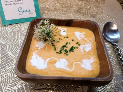 Crema de zanahoria y curry